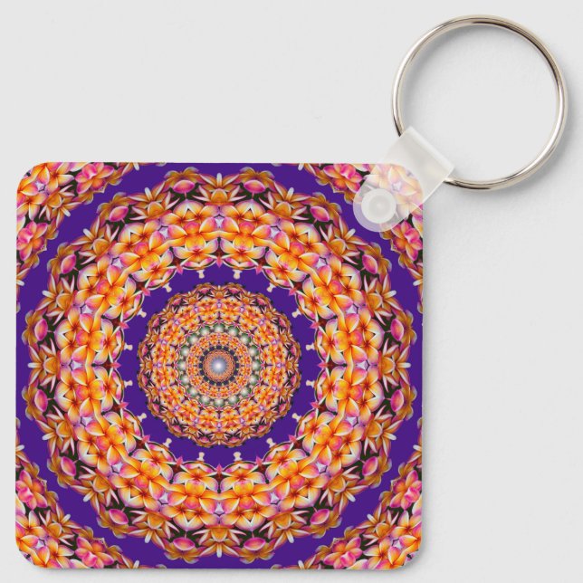 Zazzle Mandala KeyChain (Back)