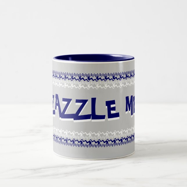 Zazzle Me Blue Mug (Center)