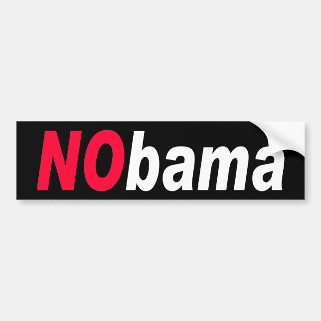 ZAZZLE NObama2 Bumper Sticker (Front)