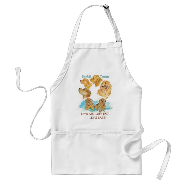 Zazzle NORFOLKS  "LET's EAT" apron (Front)