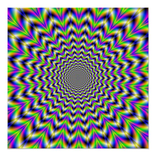 Zazzle Perfect Poster   Psychedelic Star (Front)