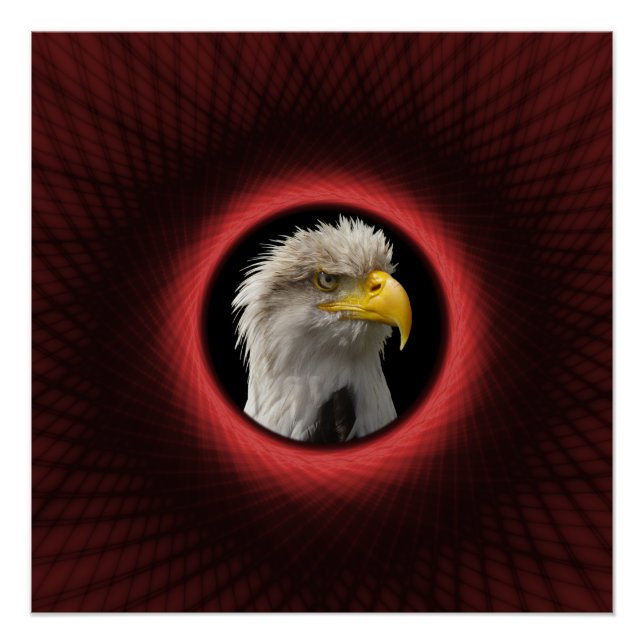 Zazzle Perfect Poster Woven Red Window Frame (Front)