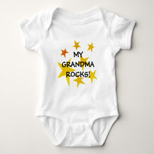 zazzle pix 008m, MY GRANDMA ROCKS! Baby Bodysuit