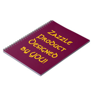 Zazzle Product Designed By You! Notebook