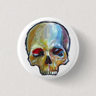 zazzle_skull_gear 3 cm round badge