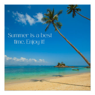 Zazzle summer enjoy it  canvas print