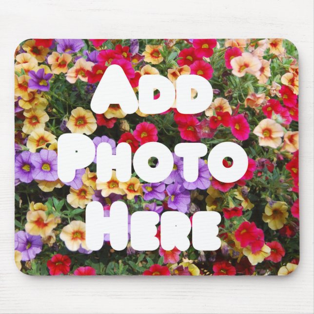 Zazzle Template Design My Own Photo Present Upload Mouse Pad (Front)