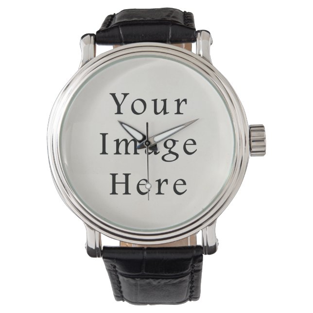 Zazzle Top 100 Vintage Paper Blank Template Watch (Front)