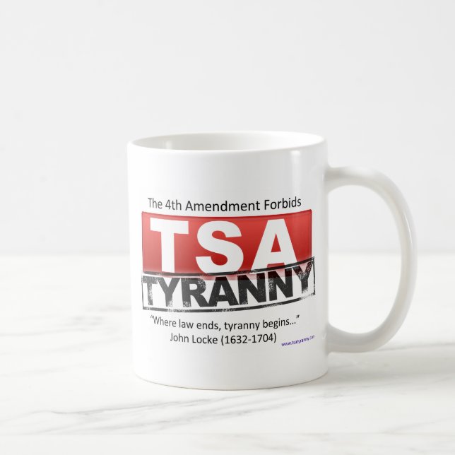 Zazzle TSA Tyranny Image Coffee Mug (Right)
