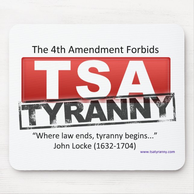 Zazzle TSA Tyranny Image Mouse Pad (Front)
