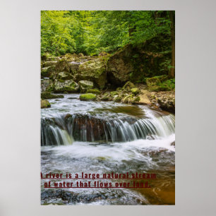 Zazzle water natural canvas paint  poster