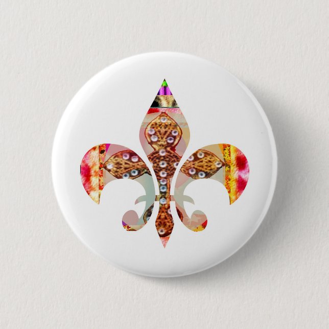 ZazzleRocks: Fleur-de-Lis Series 6 Cm Round Badge (Front)