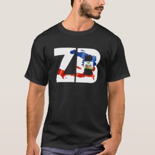 ZB aka Zoe Boy Haitian Flag T-Shirt