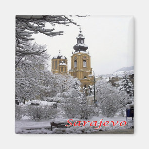 zBA004 SARAJEVO ORTHODOX CHURCH Bosnia-Herzegovina Magnet