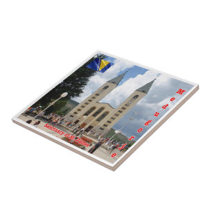 zBA006 SANCTUARY MEDJUGORJE Bosnia and Herzegovina Ceramic Tile