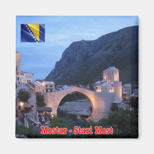 zBA009 MOSTAR STARI MOST Bosnia and Herzegovina,  Magnet (Front)