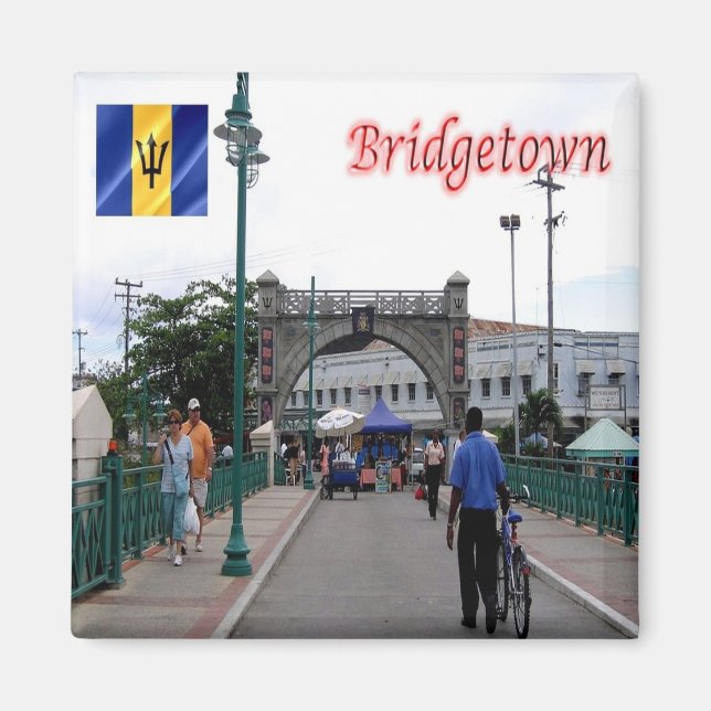 zBB004 BRIDGETOWN, Barbados, America, Fridge Magnet (Front)