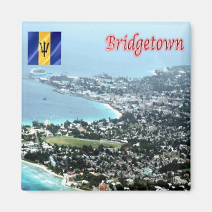 zBB009 BRIDGETOWN, Aerial View, Barbados, Fridge Magnet