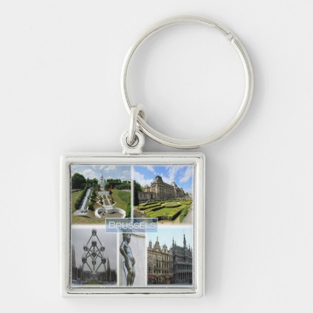 zBE005 BRUSSELS, Manneken Pis, Belgium, Key Ring (Front)