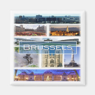 zBE006 BRUSSELS Belgium, Fridge Magnet