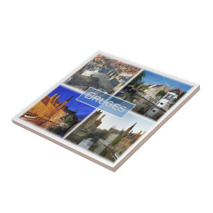zBE007 BRUGES Belgium, Ceramic Tile