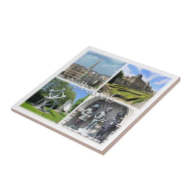 zBE009 BRUSSELS Bruxelles Belgium, Ceramic Tile (Side)