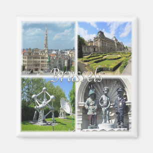 zBE009 BRUSSELS Bruxelles Belgium, Fridge Magnet