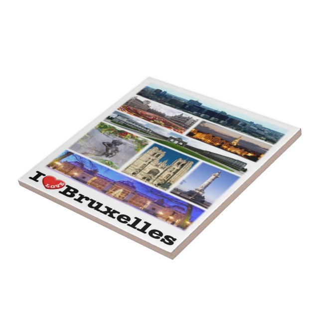 zBE013 BRUSSELS BRUXELLES Belgium, Ceramic Tile (Side)