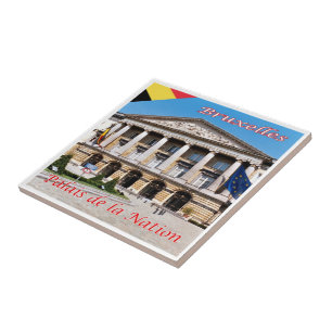 zBE020 BRUSSELS BRUXELLES Palace of the Nation, Ceramic Tile