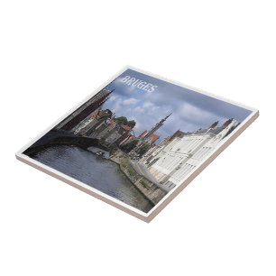 zBE032 BRUGES Belgium,  Ceramic Tile