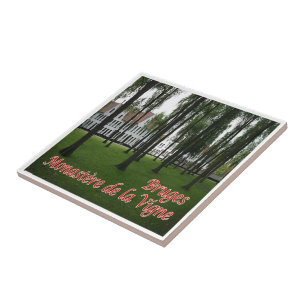 zBE035 BRUGES Monastery of the Vine, Belgium, Ceramic Tile