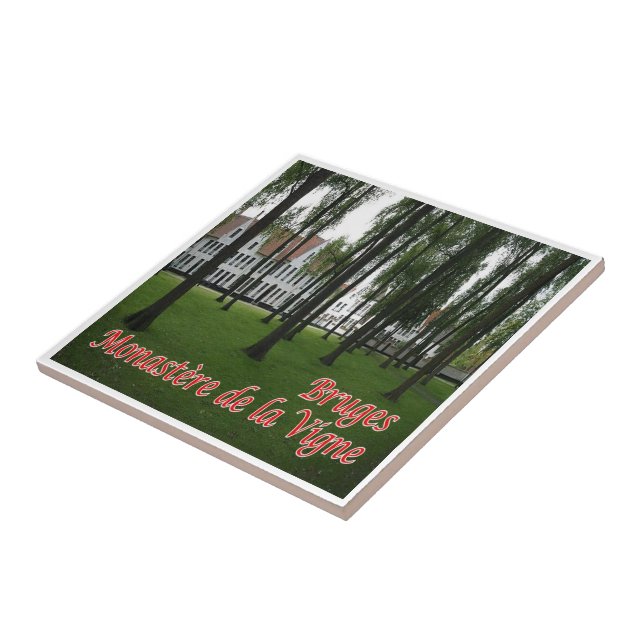 zBE035 BRUGES Monastery of the Vine, Belgium, Ceramic Tile (Side)