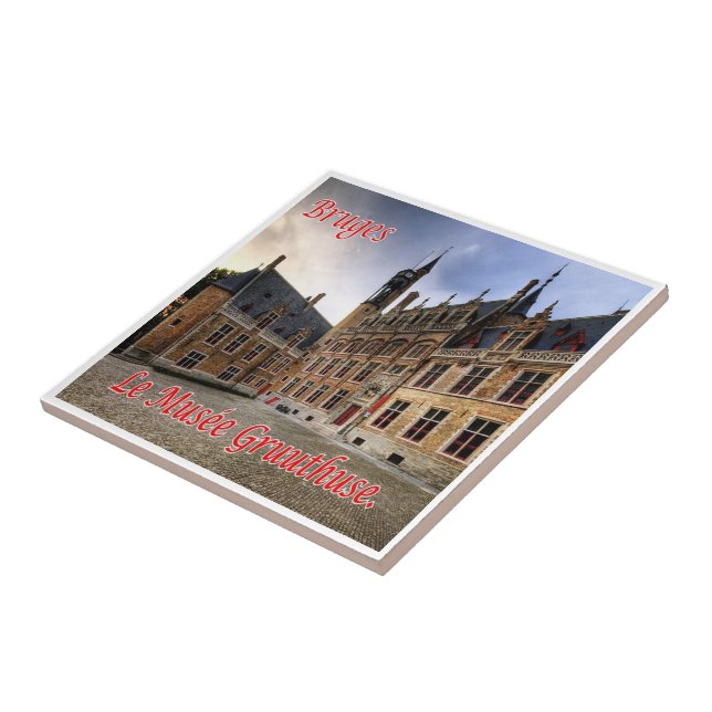 zBE042 BRUGES The Gruuthuse Museum, Ceramic Tile (Side)