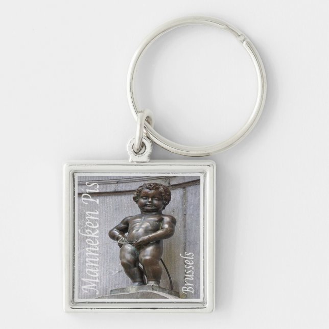 zBE046 MANNEKEN PIS Brussels Bruxelles, Key Ring (Front)