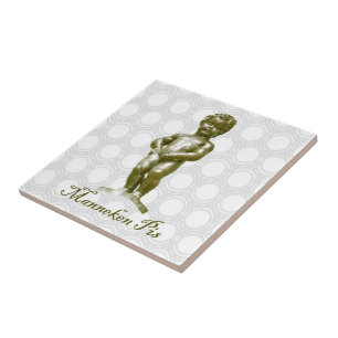 zBE054 MANNEKEN PIS Brussels Bruxelles, Ceramic Tile