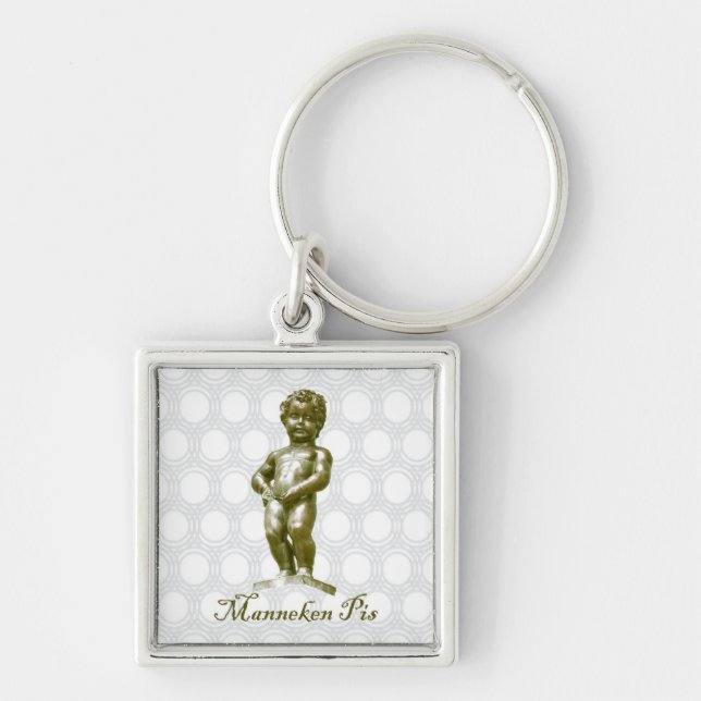 zBE054 MANNEKEN PIS Brussels Bruxelles, Key Ring (Front)
