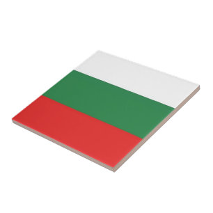 zBG001 BULGARIAN FLAG, Bulgaria, Ceramic Tile