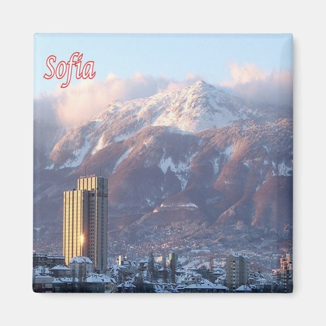 zBG008 SOFIA Bulgaria, Fridge Magnet (Front)