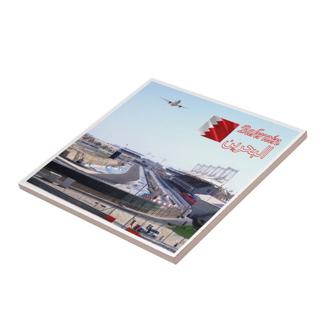 zBH005 STRAIGHT International Circuit, Bahrain,  Ceramic Tile (Side)