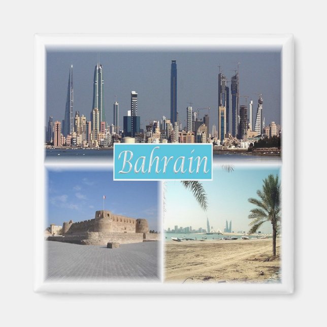 zBH011 BAHRAIN, Asia, Fridge Magnet (Front)