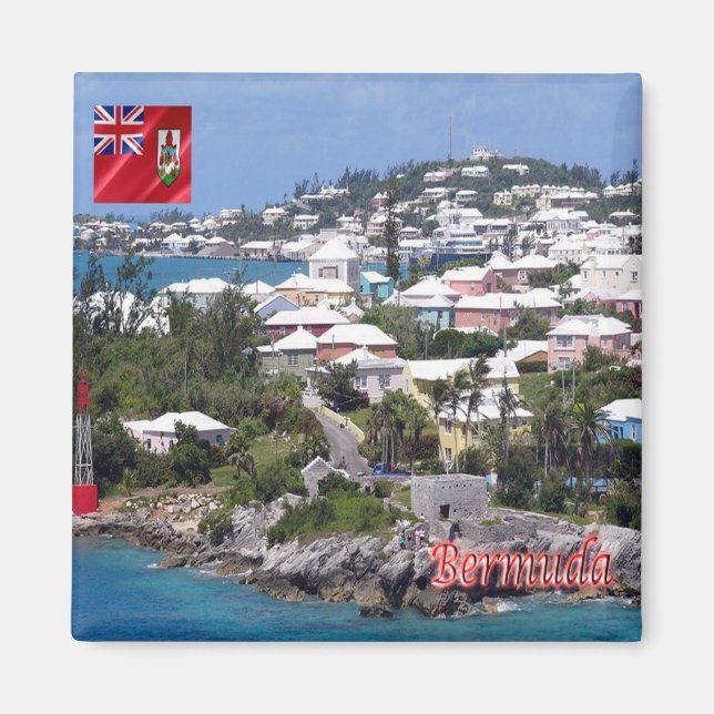 zBM006 BERMUDA, Panorama, America, Fridge Magnet (Front)