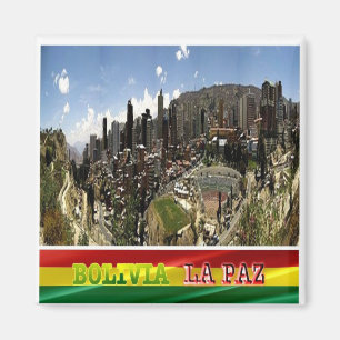 zBO017 LA PAZ, Bolivia, America, Fridge Magnet