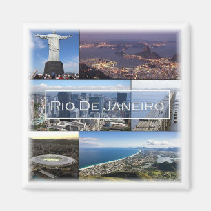 zBR004 RIO DE JANEIRO, Mosaic, Brazil , Fridge Magnet