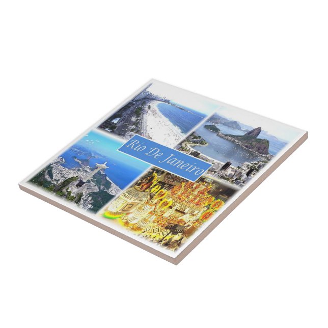 zBR006 RIO DE JANEIRO, Mosaic, Brazil, Ceramic Tile (Side)