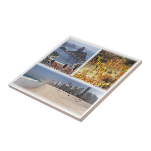 zBR007 RIO DE JANEIRO, Mosaic, Brazil, Ceramic Tile