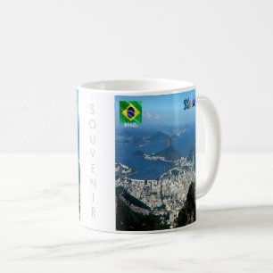 zBR023 panorama of RIO DE JANEIRO, Brazil, Coffee Mug