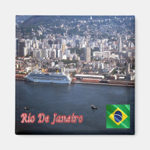 zBR024 RIO DE JANEIRO, Aerial View, Brazil, Fridge Magnet