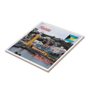 zBS009 NASSAU,Cruise Ship Terminal, Bahamas, Ceramic Tile