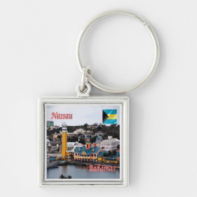 zBS009 NASSAU,Cruise Ship Terminal, Bahamas, Key Ring (Front)