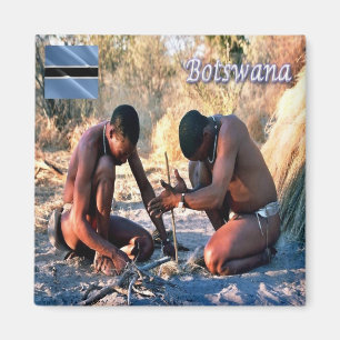 zBW013 BOTSWANA, BushmenSan, Africa, Fridge Magnet